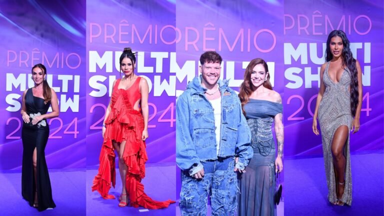 Celebridades marcam presença no prêmio MultiShow 2024